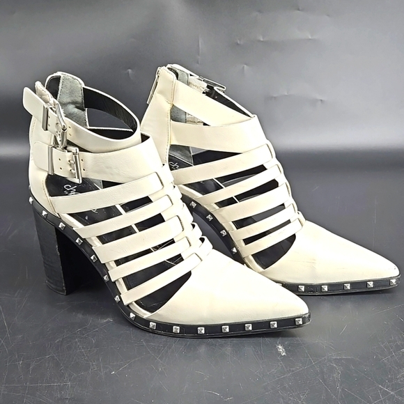 Charles David Diesel Heel Booties Studded 7.5 - Picture 1 of 13